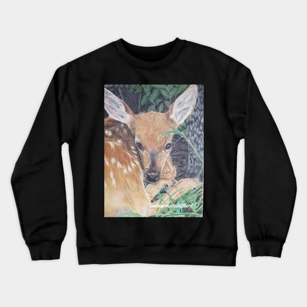 Deer Crewneck Sweatshirt by teenamarie23art